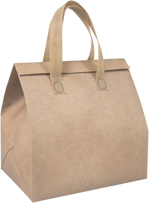 smileorange 보냉가방 보냉백 도시락 보냉백(미니/소형/중형/대형) 은박 보온보냉 테이크아웃 커피 쿨러백 일회용/재사용 아이스가방, 10개, 크라프트지