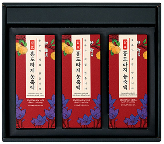 청숨 발효 홍도라지 배 농축액 3호세트, 30개