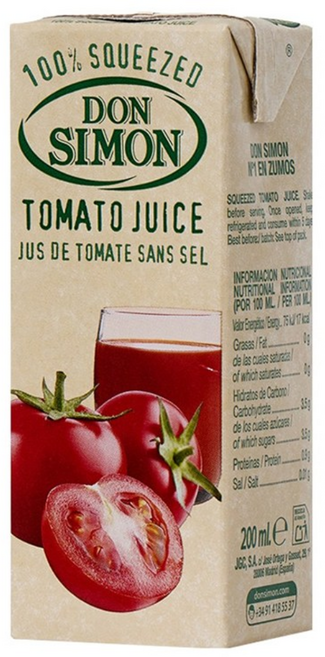 돈시몬 토마토주스, 200ml, 3개