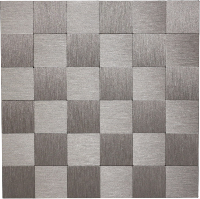 [오후 3시이전 주문건 당일출고]현대시트 현대 접착식 메탈타일 알루미늄타일 (1박스/10개입), 1세트, 체크(HMT99314)(10장/1박스)