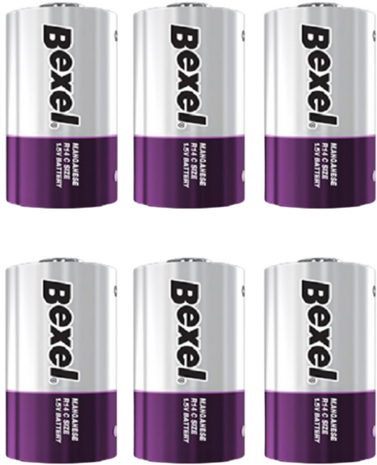 벡셀 망간 C형 건전지 / R14, 3개, 2개입