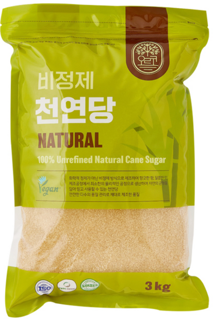 오르코 천연당 갈색설탕, 3kg, 1개