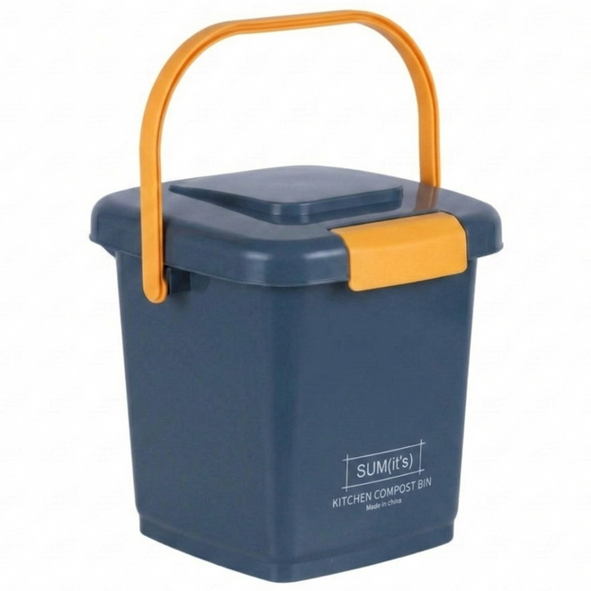 썸잇츠 음식물 쓰레기통 8L, 그레이