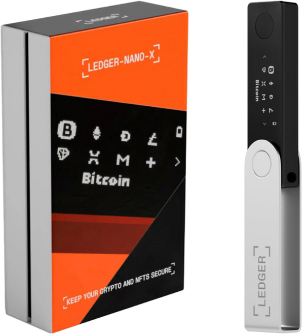 한국에서 발송 Ledger Nano X 암호화폐 하드웨어 월렛 비트코인 BTC | 이더리움 ETH | USDT | 멀티코인 지원 | 블루투스 연결 2026년 새상품 미개봉, 1개