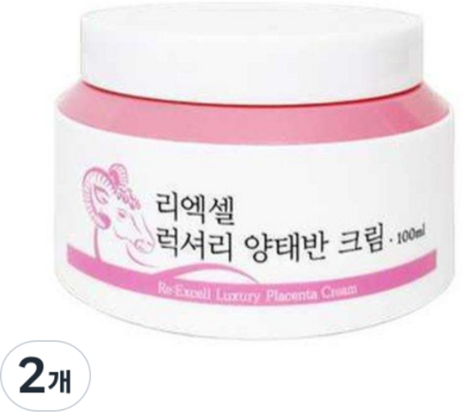 리엑셀 럭셔리 양태반 고보습 영양크림, 2개, 100ml
