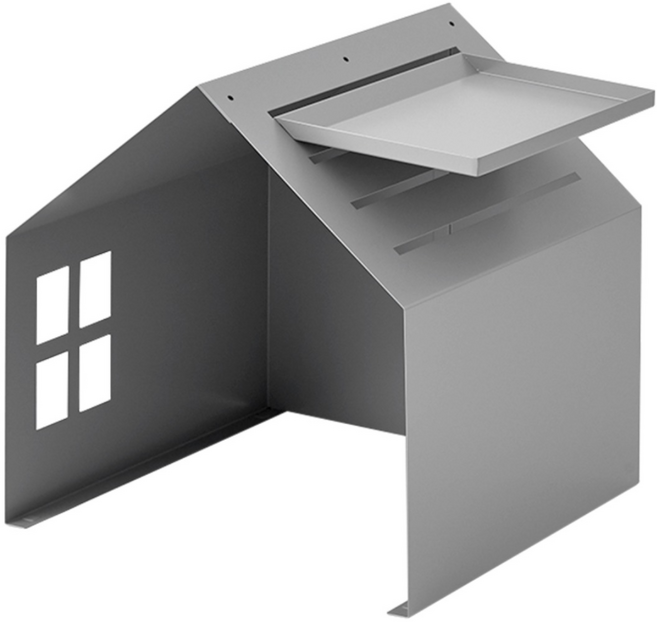 펫토 클린펫 반려동물 스틸 하우스, 그레이, 1개