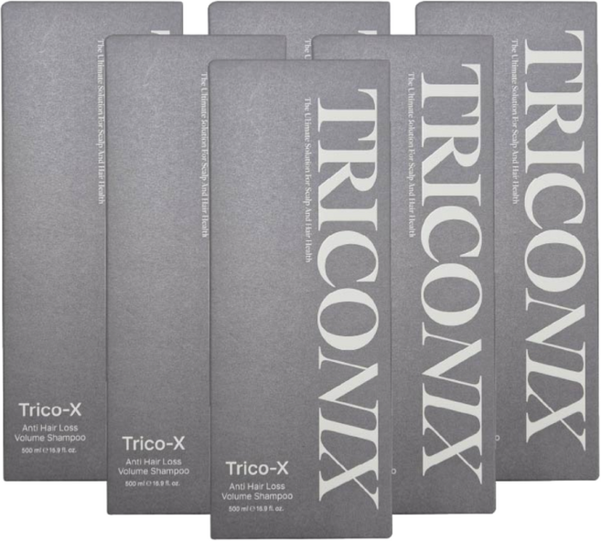 트리코닉스 트리코엑스 탈모완화 볼륨 샴푸 500ml, 6개