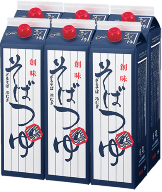 소미 소바쯔유 1.8L x 6팩/박스 - 우동 메밀소바 나베 냉모밀 조림 붓카케 소스, 6개