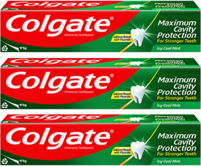 콜게이트 아이씨 쿨민트 치약, 175g, 3개