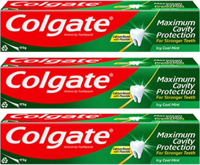 콜게이트 아이씨 쿨민트 치약, 175g, 3개 - 쿠팡