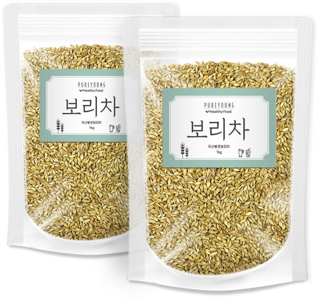 퓨어영 볶은 보리차 1kg, 2개, 2개, 1개입