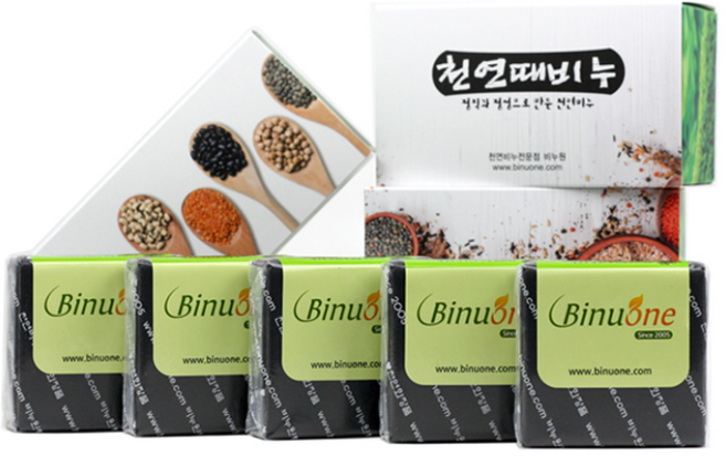 목욕 때비누 때밀이 천연비누 비누원, 108g, 5개입