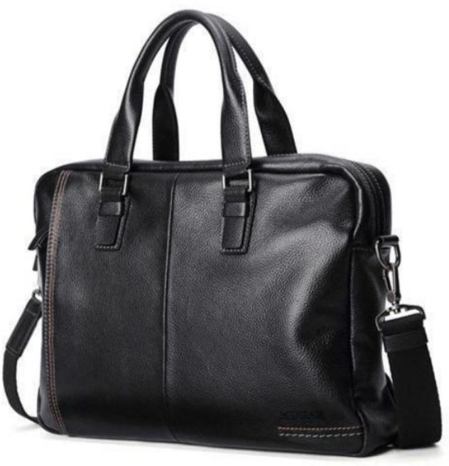 ANYOU 서류가방 남성 천연소가죽 토트백 노트북 회사원