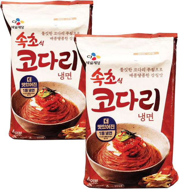 CJ 제일제면소 속초 코다리 냉면, 1.069kg, 2개