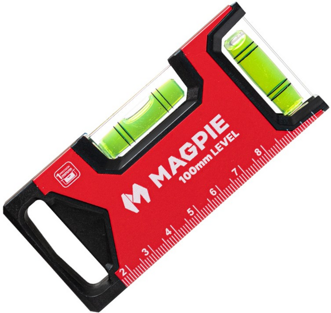 맥파이 자석 미니 레벨 수평계 10cm, 1개