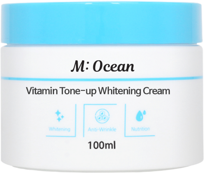 기미 미백 주름개선크림 식약처 기능성 미오션 비타민 톤업 미백크림, 100ml, 1개