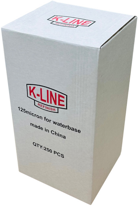 K-LINE 페인트 여과지 걸름망 거름망 필터 / 유성 수성 / 1박스 (250개), 수성여과지 (125마이크론) 1박스