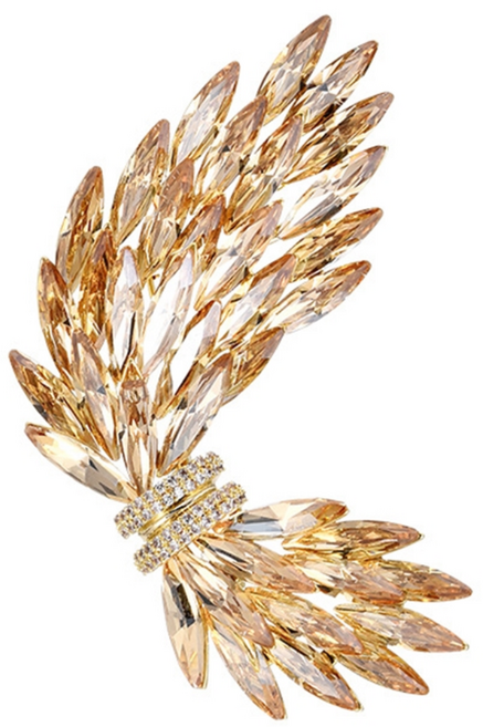 에르모사제이 B005 우아 크리스탈 큐빅 브로치