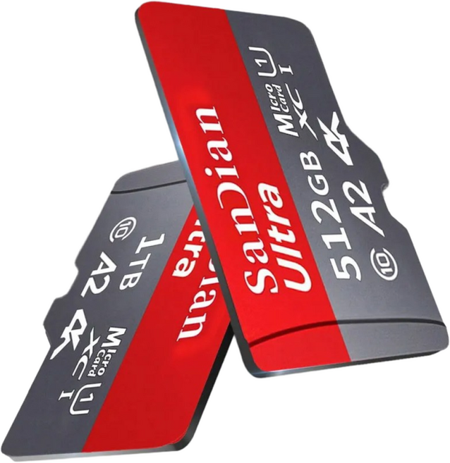 SanDian 마이크로 SD 메모리 카드 512GB 1TB 2TB 빠른, 1개