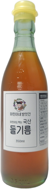 하린이네방앗간 국산 생들기름350ML, 1개, 350ml