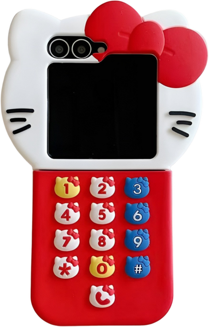 갤럭시z플립5 z플립6 z플립7 힌지보호 귀여워요kt 핸드폰케이스