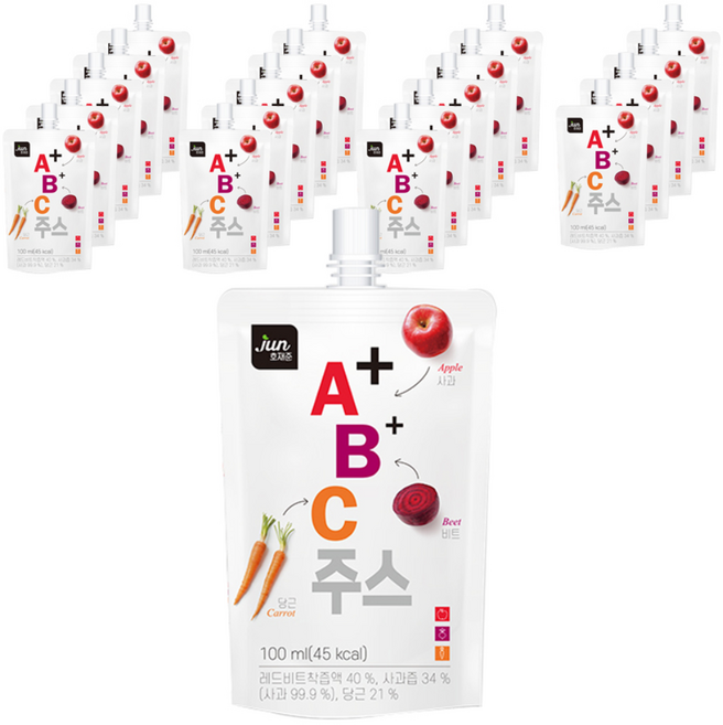 호재준 A+B+C 혼합주스, 100ml, 30개