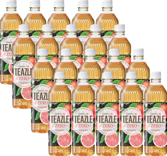 티즐 제로 자몽블랙티, 500ml, 20개