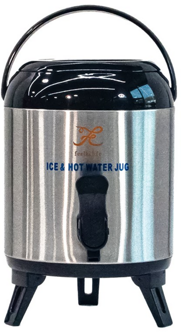 "특허받은 토출구" 필하이 프미리엄 대용량 보온보냉 스텐물통 워터저그 A타입 3L(실용량 2.8L), 실버, 1개