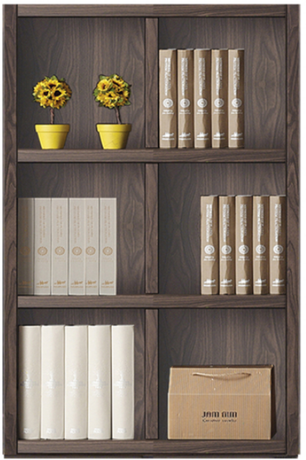 예뫼솔 제이스36T 5단 3단-1200 800 600 400책장 책꽂이 수납장 진열장, 3단-0800책장-월넛, 3단