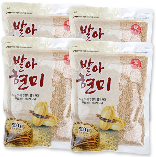 [이잡곡이다] 국산 발아현미 800g x 4봉, 4개