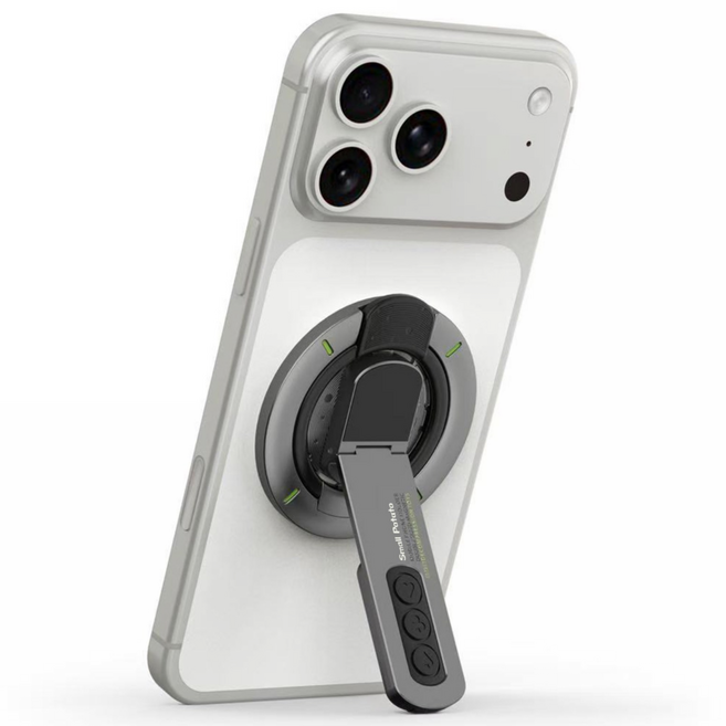 스몰포테이토 팝스탠드 초강력 맥세이프 양면자석 스트레스 해소 아이폰 거치대, 1개, 블랙