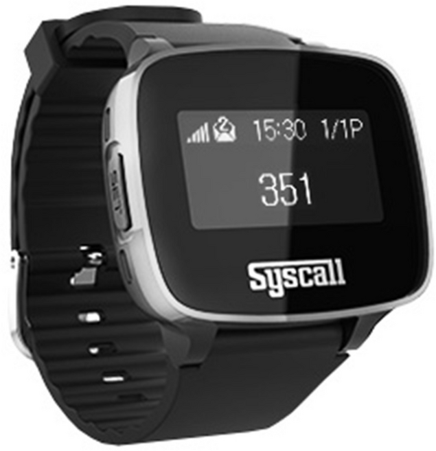 씨스콜 무선 호출 다이렉트 손목 페이져 SB-650, 실버블랙, 1개