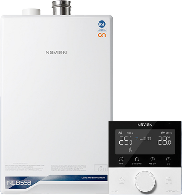 경동 나비엔 콘덴싱 ON AI 친환경 도시가스 보일러 NCB553 교체 설치, 2S/27K(욕실1~2개)