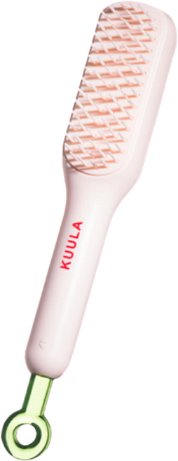 벨지안 휴대용 엉킴방지 머리빗, 핑크, 1개