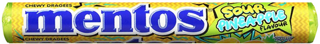 멘토스 사워파인애플, 1개, 37.5g