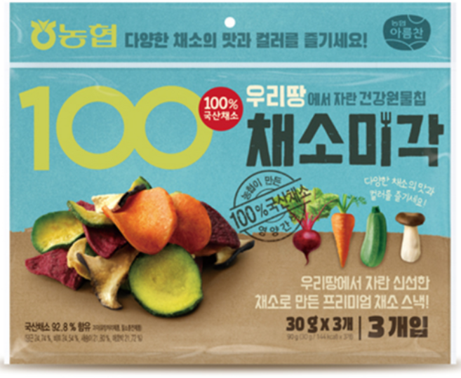 농협 아름찬 채소미각 3p, 90g, 1개