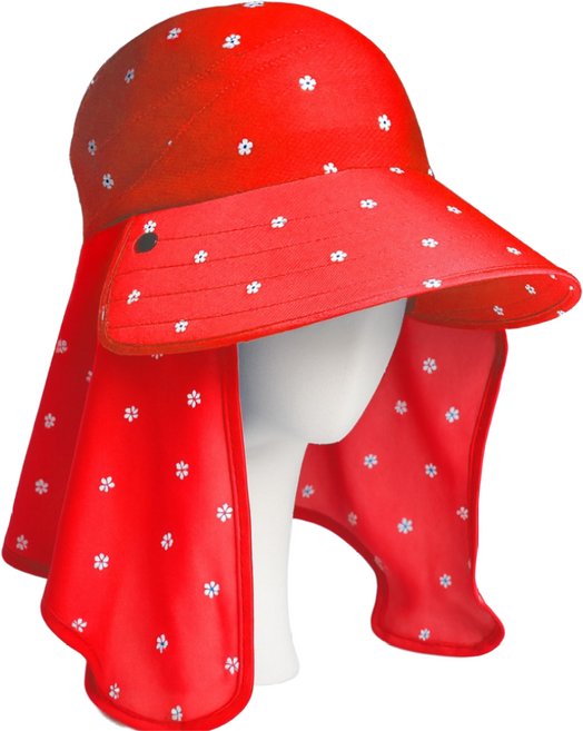 냉감원단 여성용 햇빛가리개 자외선차단 치마 마스크 일할때 쓰는 모자