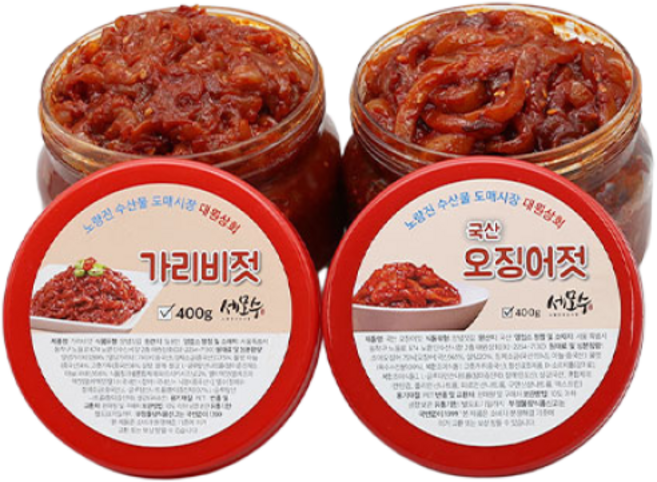 세모수 가리비젓400g+갈치속젓400g 특별행사, 1세트
