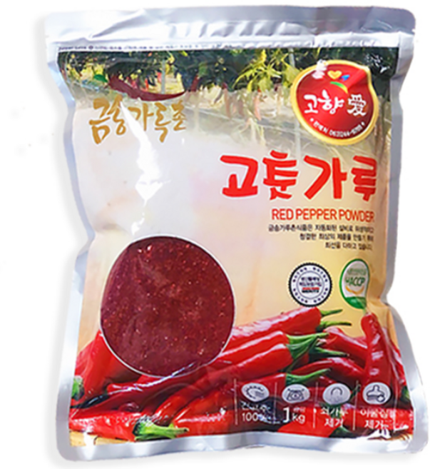 금송가루촌 중국산고춧가루 고운 굵은 1kg 3kg, 중국산고춧가루고운(보통맛), 1개