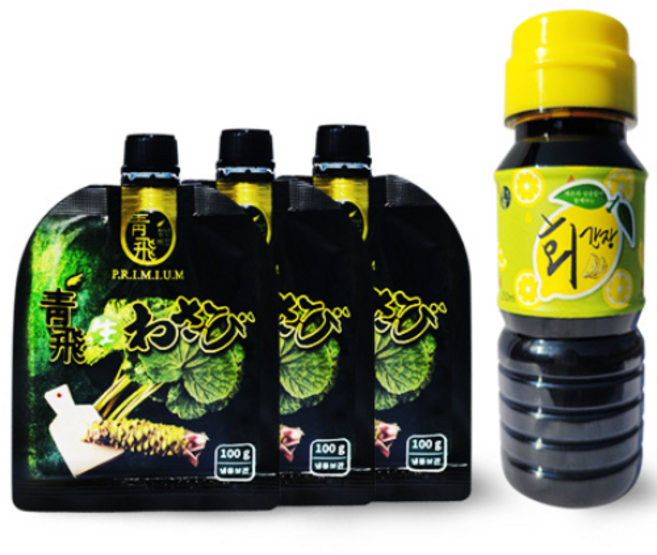 [Set2] 생와사비100g 3개+레몬회간장100ml, 1세트