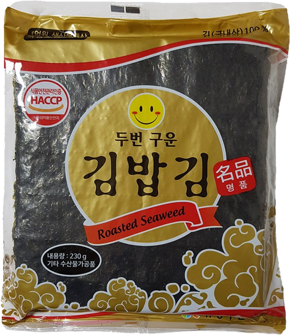 프레시미 유창 두번구운 김밥김(명품) 230g 100매 80봉, 80개