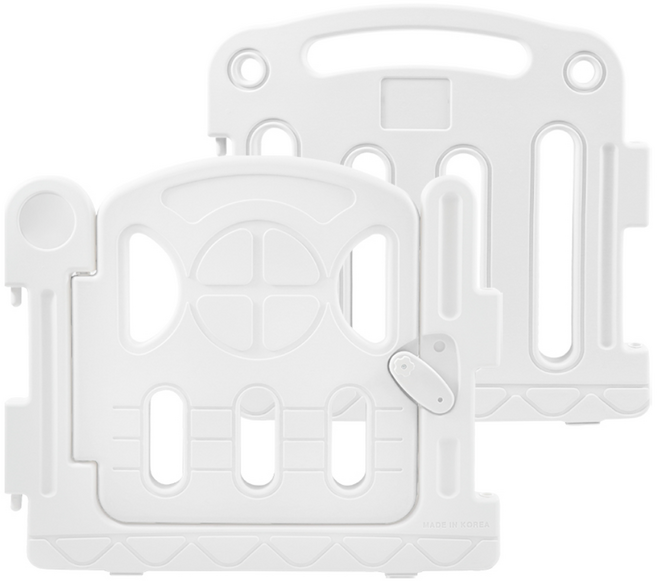 아누리 플레이 베이비룸 아기안전가드 울타리 단품 도어, 도어1개 + 60가드1개, 화이트