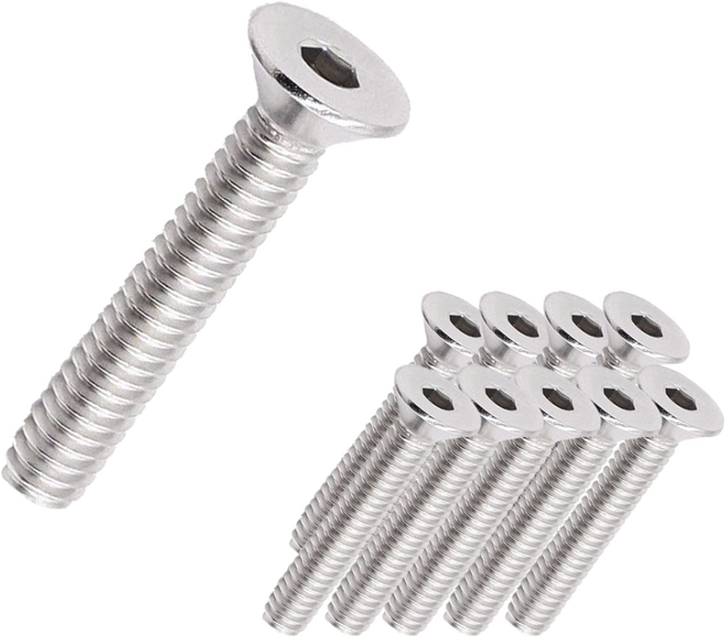 굿나잇몰 접시머리 렌치 볼트 묶음 스텐 육각 규격 M2 M2.5 M3 M4 M5 M6 M8 M10, 스텐 접시머리 렌치볼트 M4(4mm)X10mm, 10개