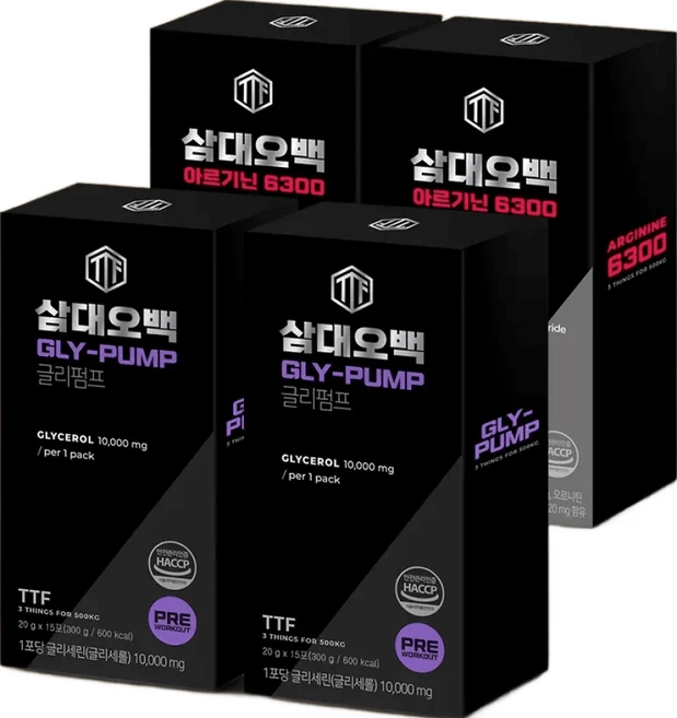 삼대오백 글리펌프 2박스 + 아르기닌 2박스 활력있는, 1개, 700g - 쿠팡