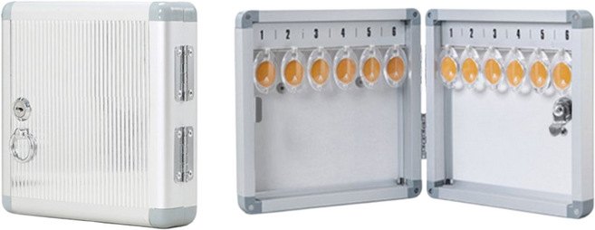 튼튼 알루미늄 열쇠보관함 키박스 자동차 키박스 12P 24P, 1개, 사이즈 12P