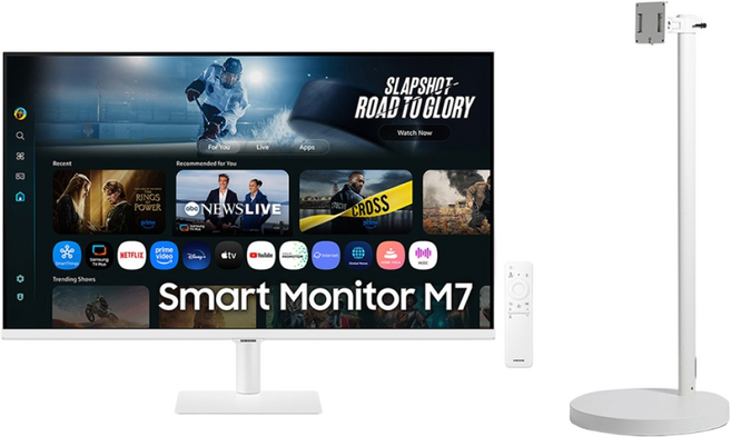 삼성 삼탠바이미 M7 80cm(32인치) UHD 스마트 이동식TV 스탠드티비, 방문설치, 스탠드형, LS32DM703UK-ST