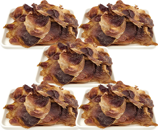 국내산 담백하고 고소한 강아지수제간식 닭근위 육포_다이어트 스트레스 해소에 좋은 영양간식, 닭근위육포, 5개