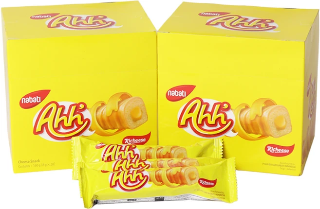 나비티 리치즈 아하 과자 160g (8g) 8g, 12개 - 쿠팡