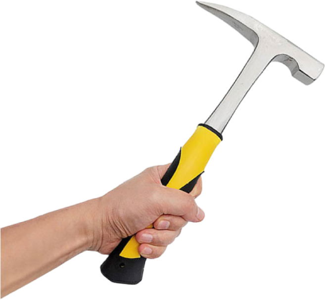 탄소강 지질 탐사 암판정 망치 함마 해머 장도리 일체형 뾰족한 노미, 1개