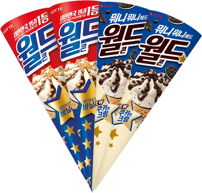 8위 - 월드콘 160ml (월드콘 바닐라*12개+쿠키앤크림*12개(총24개)), 1세트